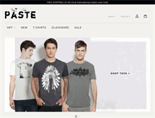 Tablet Screenshot of pastetshirts.com